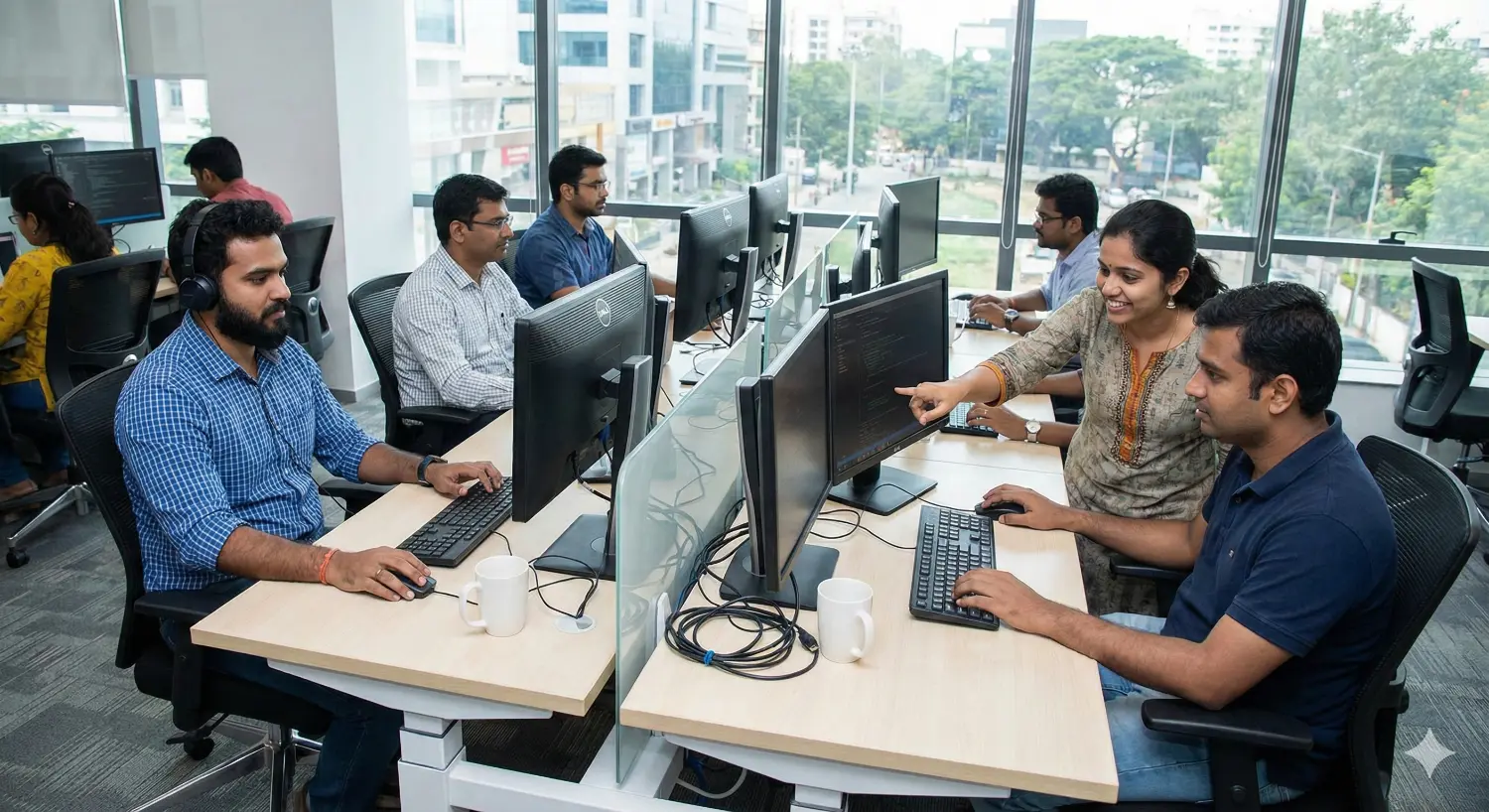Indian Working in Office